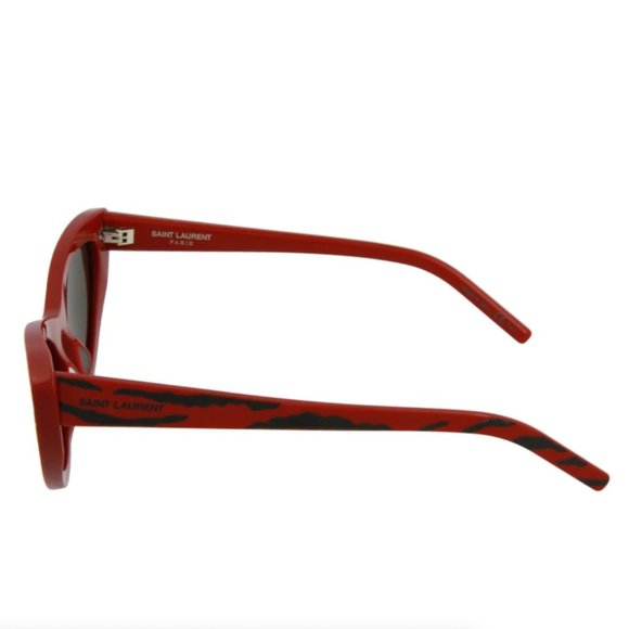Saint Laurent Women's Zebra Print Red Sunglasses! - Picture 3 of 4